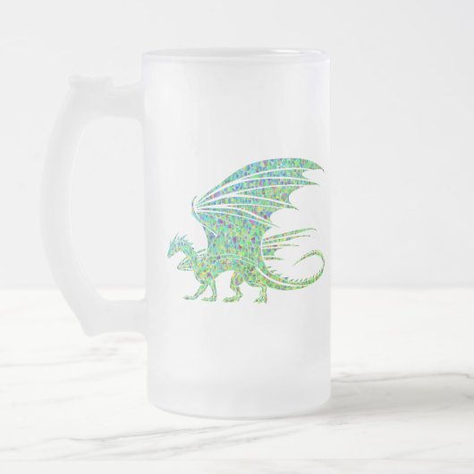 Amazing Green Dragon Mosaic Matglas Bierpul (Links)