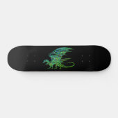 Amazing Green Dragon Mosaic Persoonlijk Skateboard (Horizontaal)