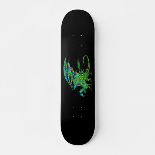 Amazing Green Dragon Mosaic  Persoonlijk Skateboard