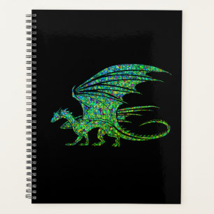 Amazing Green Dragon Mosaic Planner