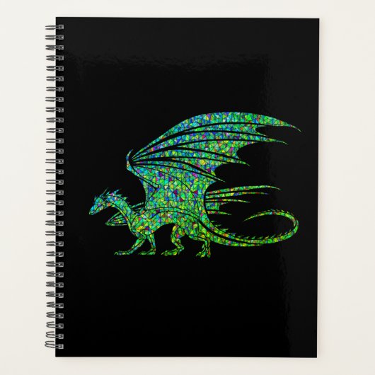 Amazing Green Dragon Mosaic Planner (Voorkant)