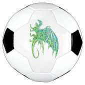 Amazing Green Dragon Mosaic Voetbal (Gedraaid)