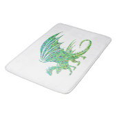 Amazing Green Mosaic Dragon Badmat (Gekanteld)