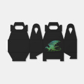 Amazing Green Mosaic Dragon Bedankdoosjes (Uitgevouwen)