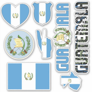 Amazing Guatemala Shapes National Symbols Sticker