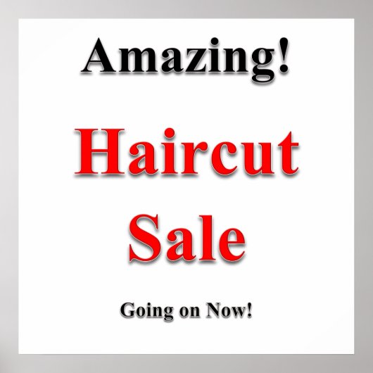 Amazing Haircut Poster Matte (Voorkant)