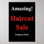 Amazing Haircut Sale Beauty Salon Poster (Voorkant)