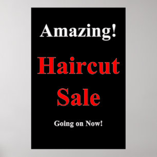 Amazing Haircut Sale Beauty Salon Poster