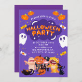 Amazing Halloween Party Inivitation Kaart (Voorkant / Achterkant)