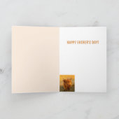 Amazing Highland Steer Vaderdag Kaart (Binnen)