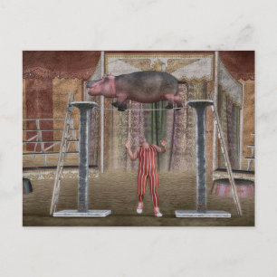 Amazing Hippopotamus Feestdagenkaart