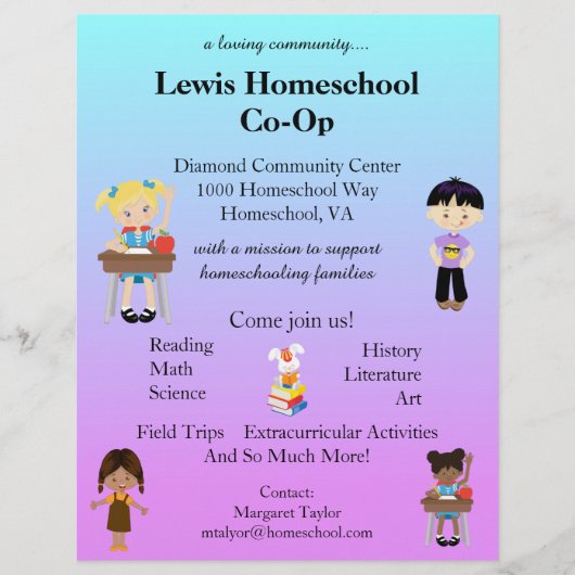 Amazing Homeschool Co Op Flyer (Voorkant)