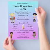 Amazing Homeschool Co Op Flyer (Hand)