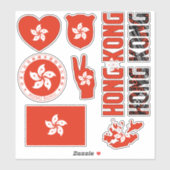 Amazing Hong Kong Shapes National Symbols Sticker (Vel)
