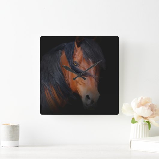 Amazing Horse Clock Vierkante Klok (Huis)