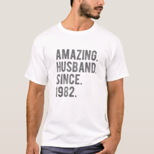 Amazing Husband sinds 1982 - 40 bruiloft T-shirt