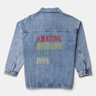 Amazing Husband sinds 1999 Retro 23 Wedding Anive Denim Jacket