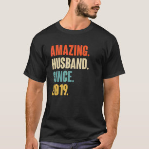 Amazing Husband sinds 2019 3 Wedding Anive T-shirt