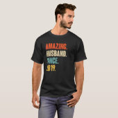  Amazing Husband sinds 2019 3 Wedding Anive T-shirt (Voorkant volledig)