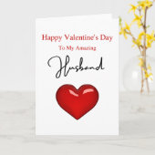 Amazing Husband Valentijnsdag Kaart (Gele Bloem)