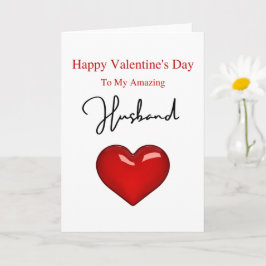 Amazing Husband Valentijnsdag Kaart