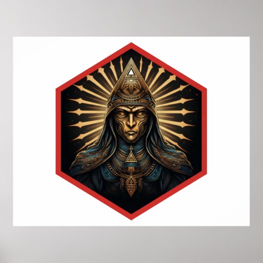 Amazing Illuminati Fantasy Portrait Poster (Voorkant)