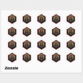 Amazing Illuminati Fantasy Portrait Ronde Sticker (Vel)