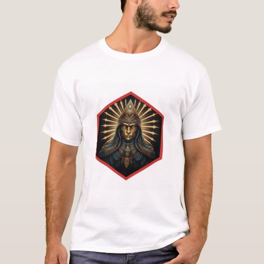 Amazing Illuminati Fantasy Portrait T-shirt (Voorkant)