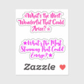 Amazing Inspirational Quotes | Positive Girl Sticker (Vel)