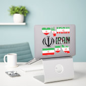 Amazing Iran Shapes National Symbols Sticker (Laptop op bureau)