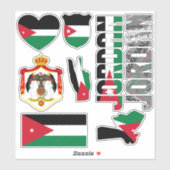 Amazing Jordan Shapes National Symbols Sticker (Vel)