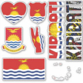 Amazing Kiribati Shapes National Symbols Sticker (Voorkant)