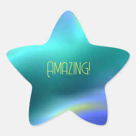 "Amazing" kleurrijke Star-Sticker Ster Sticker