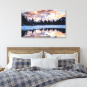 Amazing Lake op het Sunset Canvas (Insitu (Slaapkamer))