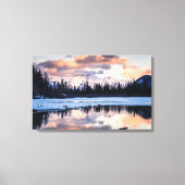 Amazing Lake op het Sunset Canvas (Voorkant)