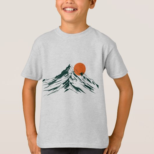 Amazing Landscape Kinderen Basic T-shirt (Voorkant)