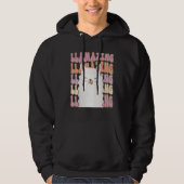 Amazing Llama Llamazing  Retro Llama Hoodie (Voorkant)