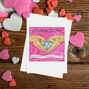 Amazing Love Christelijke Valentijn Card Feestdagen Kaart