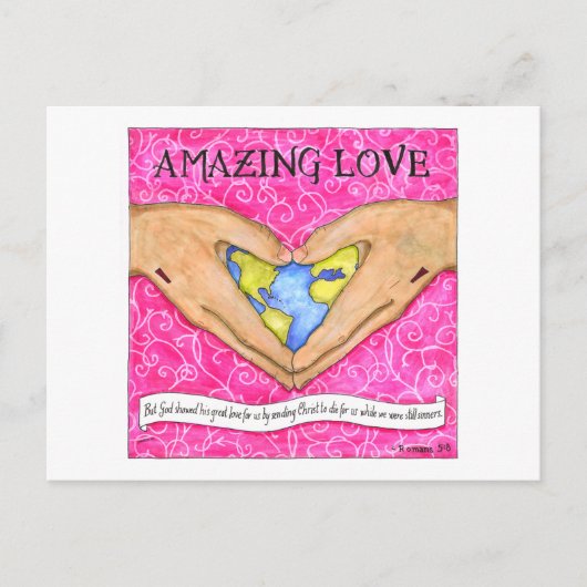 Amazing Love Inspirerend Briefkaart (Voorkant)