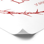 Amazing Love - Jesus Christus Easter Crown of Thor Poster (Hoek)