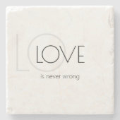 Amazing Love Stone Coaster Stenen Onderzetter (Voorkant)