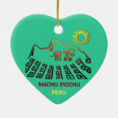 Amazing Machu Picchu Keramisch Ornament (Achterkant)