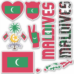 Amazing Maldives Shapes National Symbols Sticker