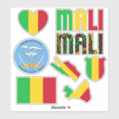 Amazing Mali Shapes National Symbols Sticker (Vel)