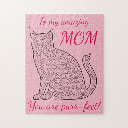 Amazing mam Cat Maze Puzzle Legpuzzel (Verticaal)