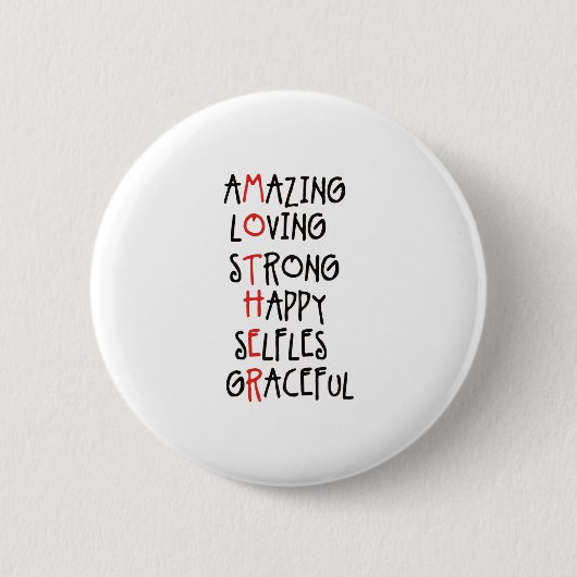 Amazing mam ronde button 5,7 cm (Voorkant)
