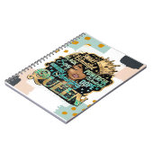 Amazing Melanin Black Queen Women Mam Notitieboek (Linkerzijde)