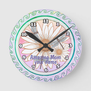 Amazing Mom custom Ronde Klok
