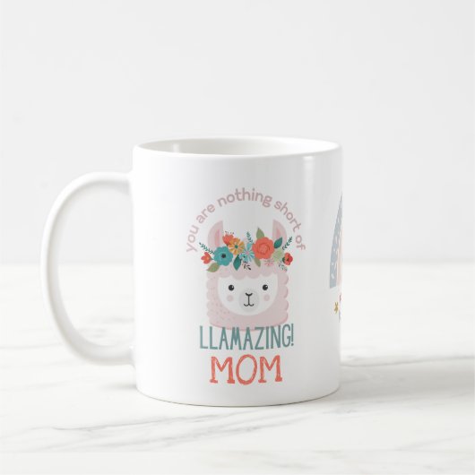 Amazing MOM GRANDMA MOTHER Funny Cute Llama Koffiemok (Links)