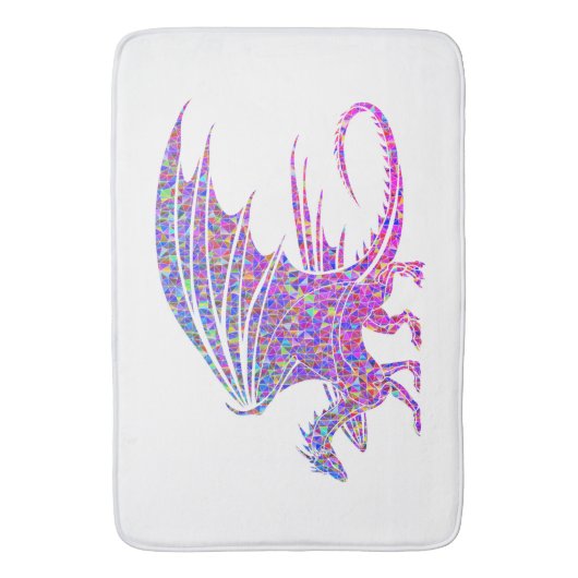 Amazing Mosaic Dragon Badmat (Voorkant Verticaal)